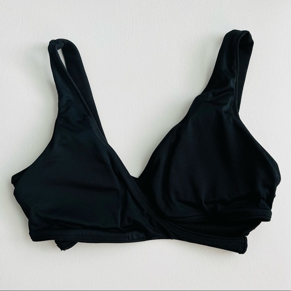 Gilly Hicks Black Recharge Wrap Bra Sports - Picture 4 of 5